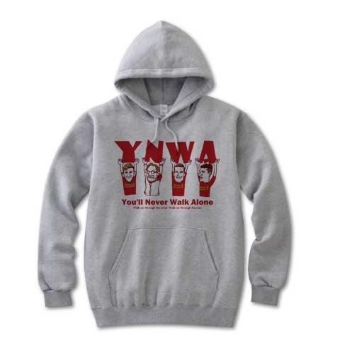 You'll Never Walk Alone パーカー(グレー)を購入|デザインTシャツ通販