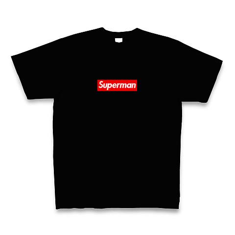 Superman ボックスロゴTee / Supreme シュプリーム パロディデザイン Tシャツ (Pure Color Print)