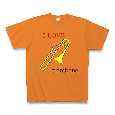 楽器/音楽LOVEシリーズ トロンボーンtrombone Tシャツを購入|デザインTシャツ通販【ClubT】