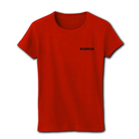 るんるんちゃん レディースTシャツ(レッド)を購入|デザインTシャツ通販