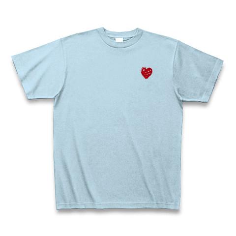 左胸にハート Tシャツを購入|デザインTシャツ通販【ClubT】
