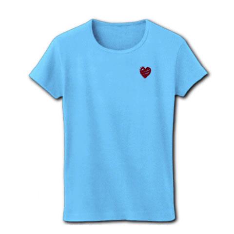 左胸にハート レディースTシャツを購入|デザインTシャツ通販