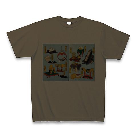 葛飾北斎春画（江戸時代の性具） Tシャツ (通常印刷)