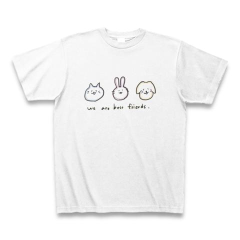 にゃん ぴょん わん Tシャツ (通常印刷)