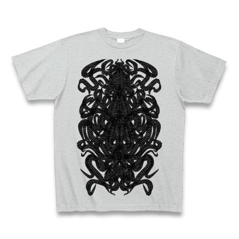 ロゴ入り骨装飾柄シャツ（黒） Tシャツ(グレー/通常印刷)を購入