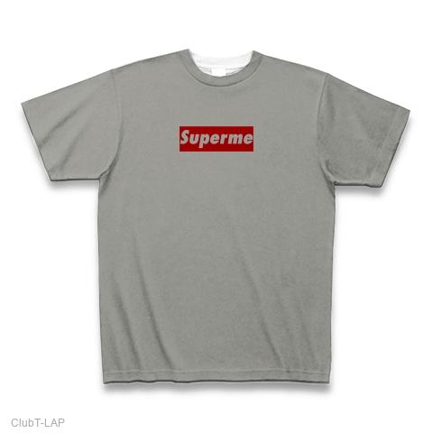 Superme (スーパーミー)BOXロゴ 全面プリントTシャツ(グレー)を購入 ...