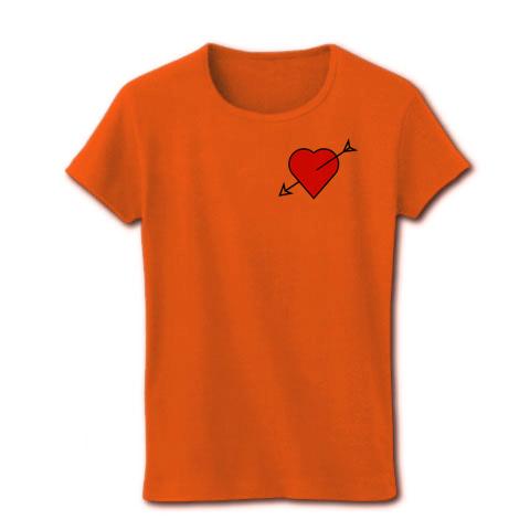 ハート 矢 赤 レディースTシャツを購入|デザインTシャツ通販