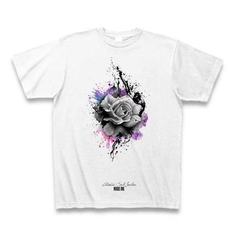 薔薇 販売 モノトーン tシャツ レディース