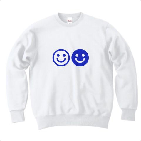 必笑 青白smile トレーナーを購入|デザインTシャツ通販【ClubT】