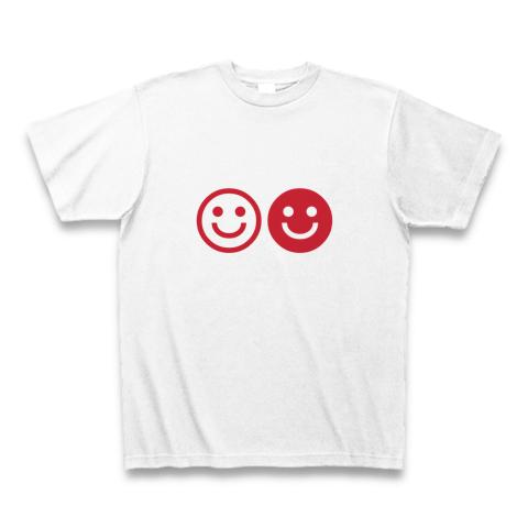 必笑 赤白smile Tシャツを購入|デザインTシャツ通販【ClubT】