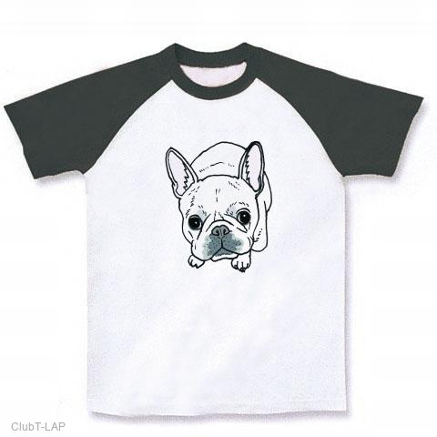 犬 フレンチブルドッグ NO.3 ラグランTシャツを購入|デザインT