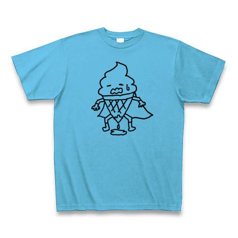 ソフトクリームマン Tシャツ(シーブルー/通常印刷)を購入|デザインT