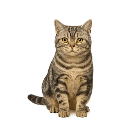 アメリカンショートヘア Tシャツ｜写実フルカラー・王道キャット