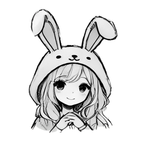 Excited Girls in White Bunny Costumes