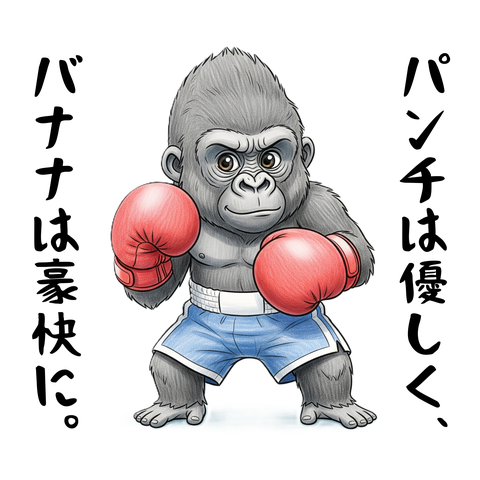 【ゴリラ・ザ・ファイター】マウンテンゴリラ×ボクシング