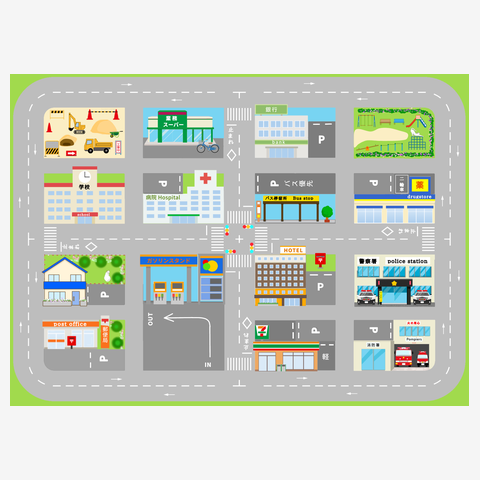 ミニカー マップ Tシャツを購入|デザインTシャツ通販【ClubT】