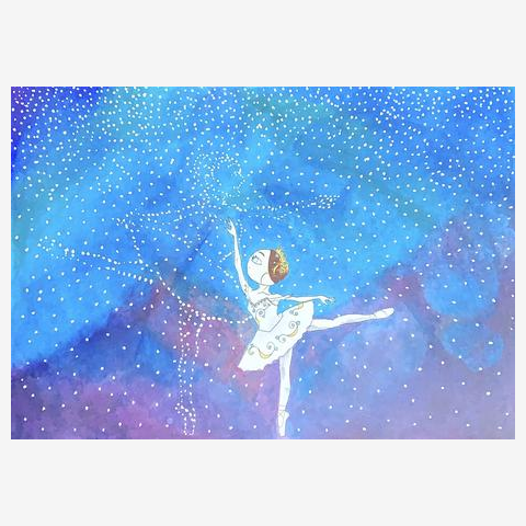 Under the starry sky 