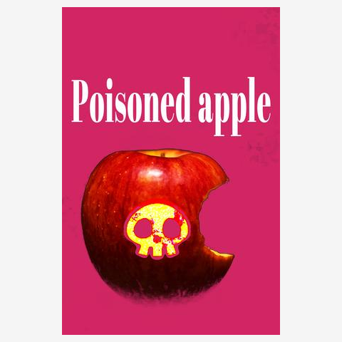 毒リンゴ Poisoned apple 長袖Tシャツを購入|デザインTシャツ通販【ClubT】