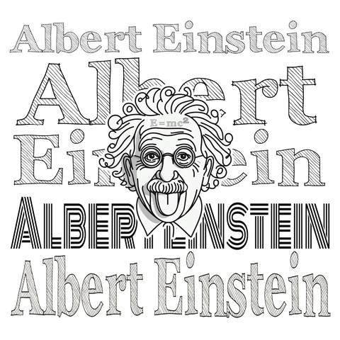 アルベルト・アインシュタイン　イラスト
