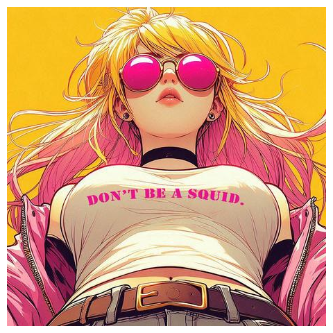 Don’t be a squid.「イカになるな」