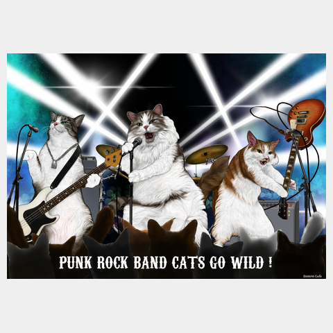 PUNK ROCK BAND CATS GO WILD !