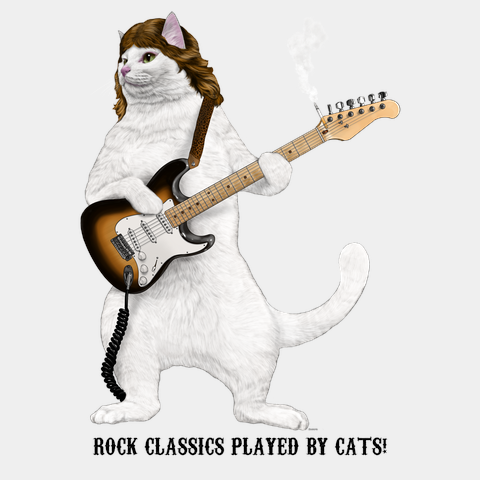 ギタリスト猫 ECG_背景なし[縦]