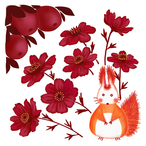 アップルとりんごとチョコレートコスモス