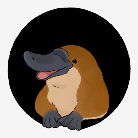 お洒落なカモノハシ