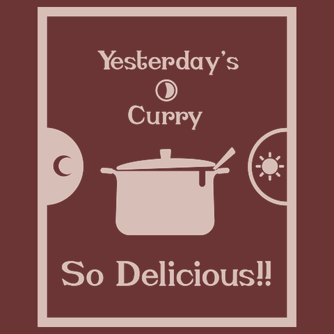 前の日のカレーは<br />おいしいTシャツ