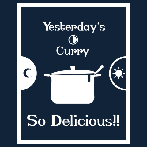 前の日のカレーは<br />おいしいTシャツ