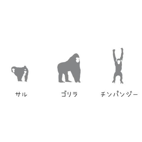サル ゴリラ チンパンジーTシャツ
