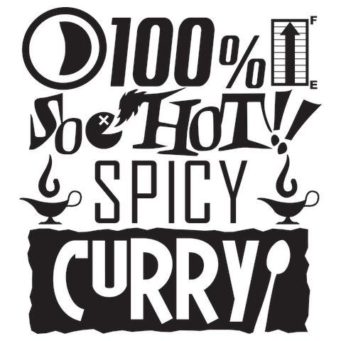 100%SO HOT!!<br />SPICY CURRYTシャツ
