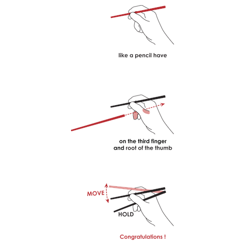 箸の持ち方Tシャツ