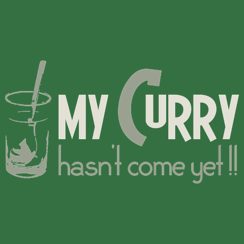 私のカレーは<br />まだですか？Tシャツ