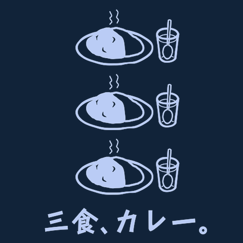 三食、カレーTシャツ