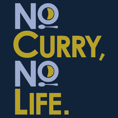 No curry‚ No life.Tシャツ