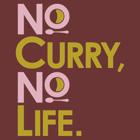 No curry‚ No life.Tシャツ