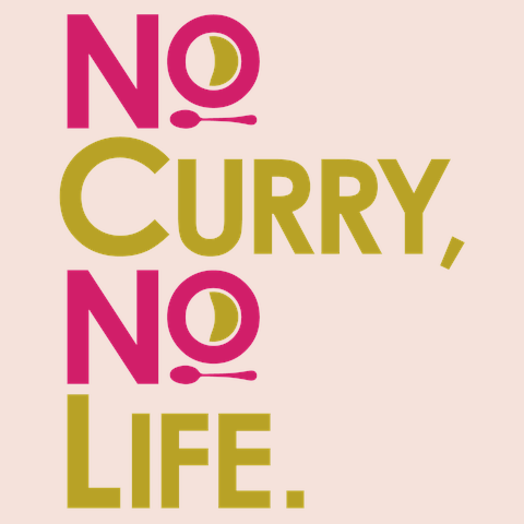 No curry‚ No life.Tシャツ