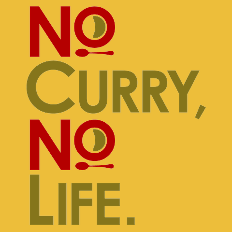 No curry‚ No life.Tシャツ