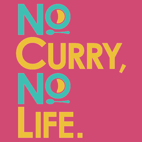No curry‚ No life.Tシャツ