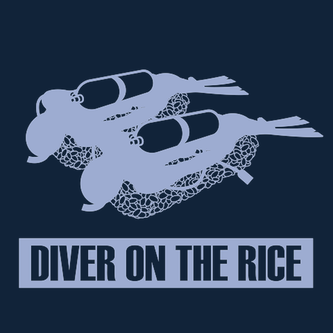 DIVER ON THE RICETシャツ
