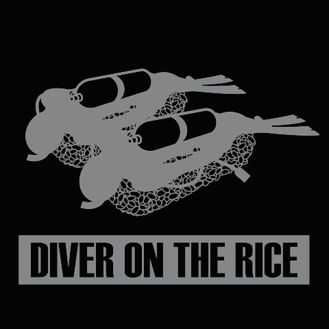 DIVER ON THE RICETシャツ