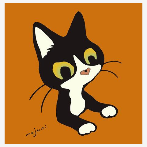 新品未使用❣️mof manul 猫イラスト チュニック 半袖 Fレア商品❣️ 9321671608a135ce949283e41aaf09