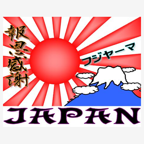 旭日旗 日章旗＆富士山（憂国・右翼） 長袖Tシャツを購入