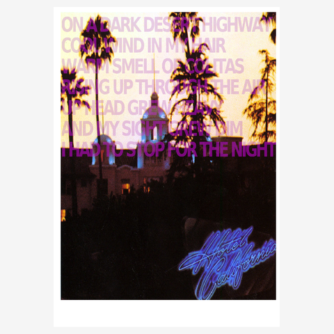 HOTEL CALIFORNIA ホテルカリフォルニア Tシャツを購入|デザイン