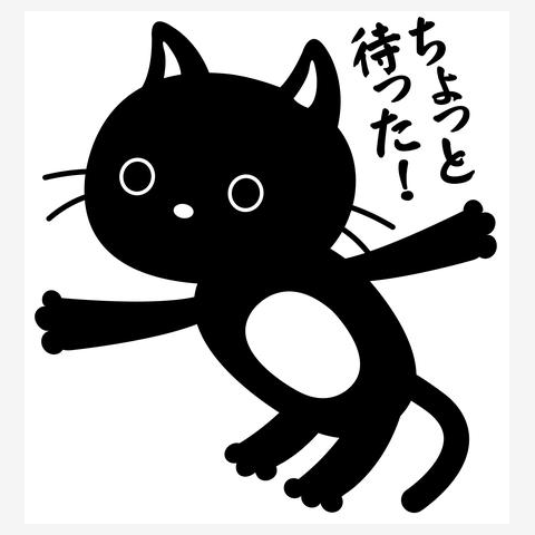 「ちょっと待った！」黒猫