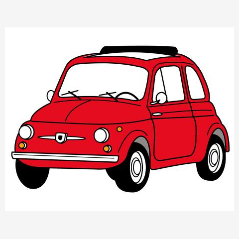FIAT500(赤)