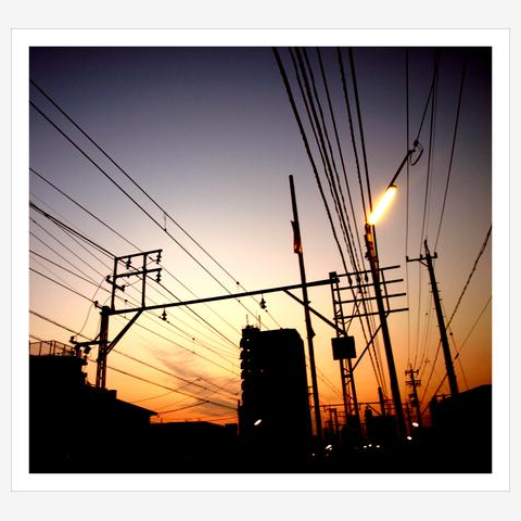 黎明 夜明け前の東の空