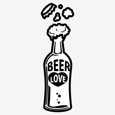 安い love beer 黒のバッグ