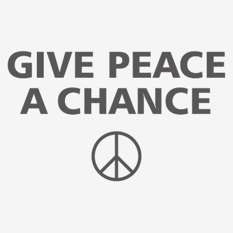 GIVE PEACE A CHANCE（平和を我等に） 掛時計